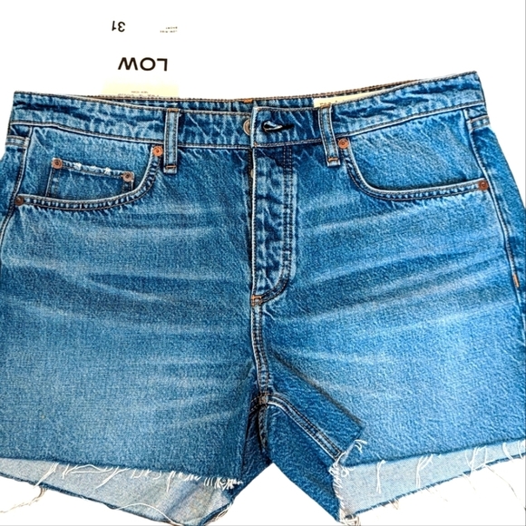 Rags & Bone Dre Rise Distressed Denim Shorts.... Size 31 - Picture 3 of 8
